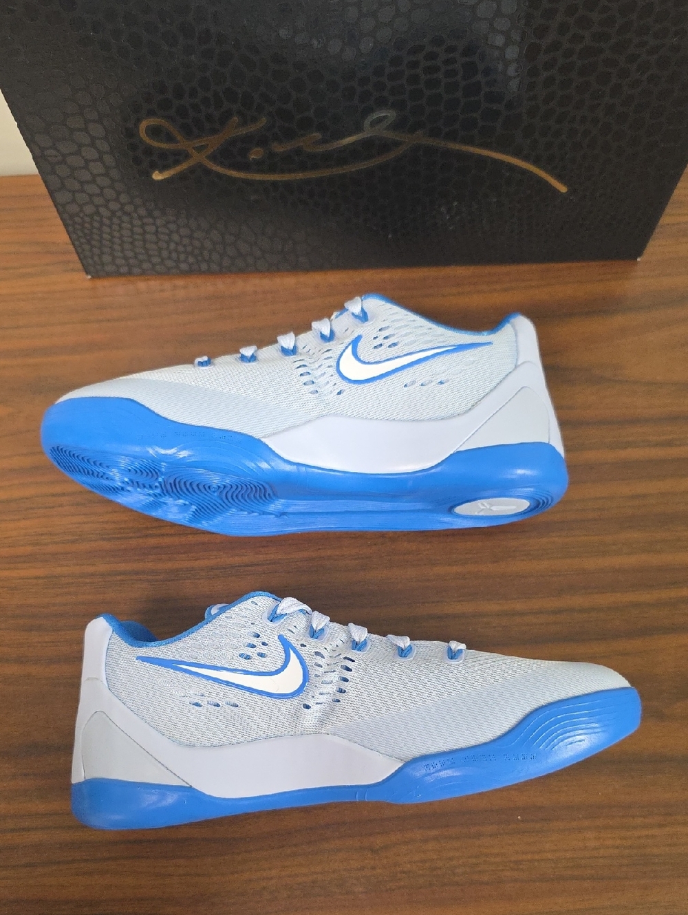 Nike Kobe IX Low EM (GS) "Hydrogen Blue" Women's 7/Youth 5.5 IM6642-400 New - Picture 6 of 9